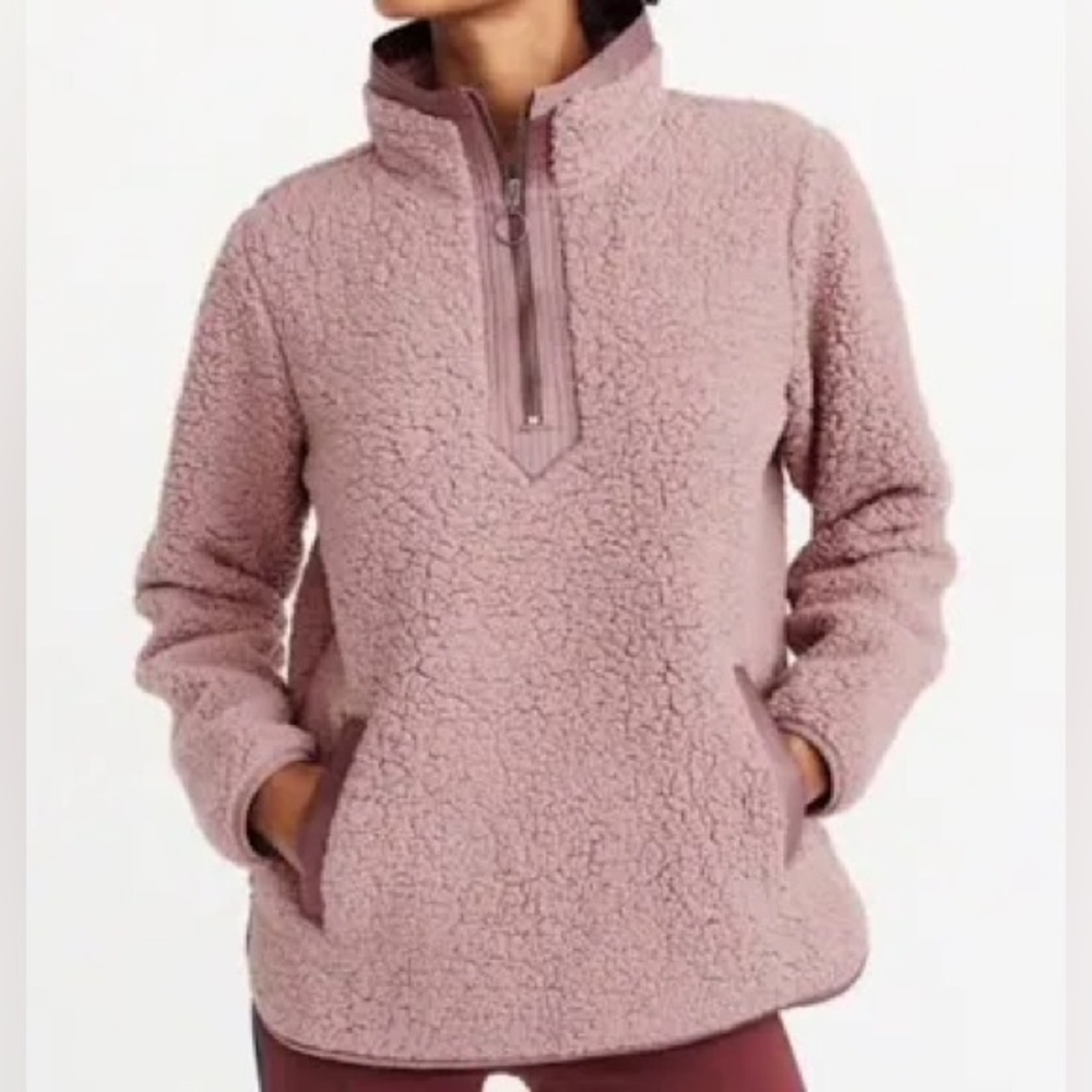 Abercrombie & Fitch HALF ZIP SHERPA PULLOVER